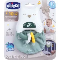 Chicco Day & Night veilleuse de nuit avec hochet 2 en 1 Little Owl 1 pcs