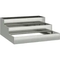 vidaXL Cache-pot de jardin Argent 90 x 90 x 35 cm Acier galvanisé