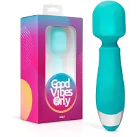 Huismerk Good Vibes Aida - vibromasseur waterproof - silicone turquoise