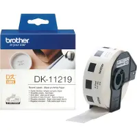 Brother DK-11219 - (12 mm x 12 mm) - Noir sur blanc - Étiquette