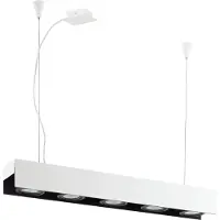 Eglo Suspension LED Badalona 5 flammes blanc