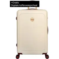 Mosz Mos Lauren Spinner Large 76 cm Marshmallow White, Valise, Blanc, Beige
