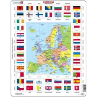 Larsen Puzzle Puzzle Cadre - Europa (en Hollandais) - 51 à 99 pièces