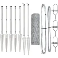 vidaXL Clôture en fil de fer soudé avec pointes 10 x 0,4 m (L x H)