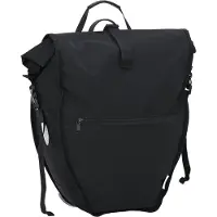 vidaXL Sacoche de vélo noire 32,5 x 17 x 57 cm Polyester