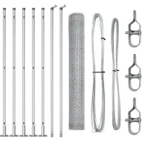 vidaXL Clôture en fil de fer soudé avec socle en béton 10 x 0,8 m (L x H)