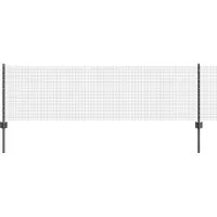 vidaXL Clôture en fil de fer soudé avec poteaux, 25 x 0,6 m (L x H)
