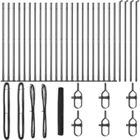 vidaXL Clôture hexagonale avec socle en béton, 50 x 1,2 m, acier revêtu de PVC