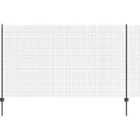 vidaXL Clôture en fil de fer soudé avec poteaux 10 x 1,4 m (L x H)