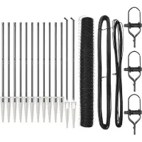 vidaXL Clôture en fil soudé avec pointes 25 x 1,4 m (L x H)