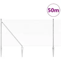 vidaXL Clôture en fil de fer soudé avec pointes, 50 x 1,2 m (L x H)
