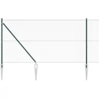 vidaXL Clôture hexagonale avec poteaux, 50 x 1,2 m, acier revêtu de PVC