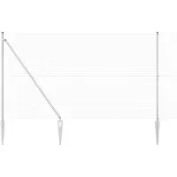 vidaXL Clôture en fil de fer soudé avec pointes, 50 x 1,5 m (L x H)