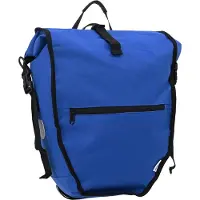 vidaXL Sacoche de vélo bleue 32,5 x 17 x 57 cm Polyester