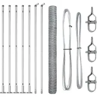 vidaXL Clôture en fil de fer soudé avec socle en béton 10 x 1,4 m (L x H)