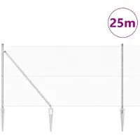vidaXL Clôture en fil soudé avec pointes, 25 x 1,2 m (L x H)