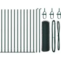 vidaXL Clôture en fil de fer soudé avec socle en béton 25 x 0,4 m (L x H)