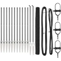 vidaXL Clôture en fil de fer soudé avec pointes, 25 x 1,5 m (L x H)