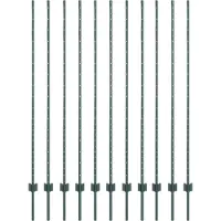 vidaXL Pieux de clôture 22 pcs Vert 160 cm Acier