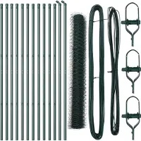 vidaXL Ground Fix Clôture en fil de fer soudé 25 x 1,2 m (L x H)