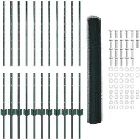 vidaXL Clôture en fil de fer soudé 25 x 1 m (L x H) en acier revêtu de PVC