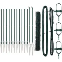 vidaXL Clôture en fil soudé avec pointes, 25 x 1,2 m (L x H)