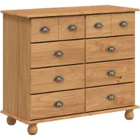 vidaXL Commode à tiroirs ASKIM Marron 91 x 40 x 79 cm