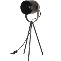 Home Deco Factory Lampe A Poser Indus Metal Noir