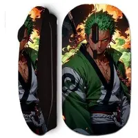 MANIACASE Souris sans fil - - One Piece Zoro - 3D art - Noir - USB
