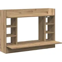 vidaXL Table murale Chêne Artisan 105 x 48 x 75 cm Bois composite