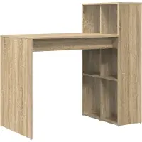 vidaXL Bureau , placage chêne Sonoma, panneaux de particules, 108 x 55 x 103,5 cm
