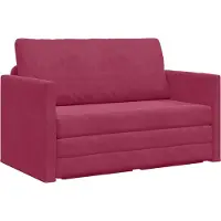 vidaXL Canapé-lit 110 cm Velours bordeaux