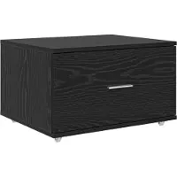 vidaXL Armoire à tiroirs Noir 55 x 45 x 33,5 cm Bois d'ingénierie