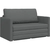 vidaXL Canapé-lit 110cm gris foncé Tissu