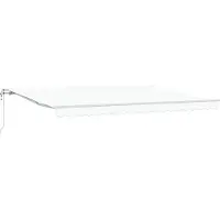 vidaXL Store à enrouleur blanc 450 x 300 cm en tissu et aluminium