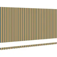 vidaXL Tissu de remplacement pour store vert et jaune 6 x 3 m en polyester