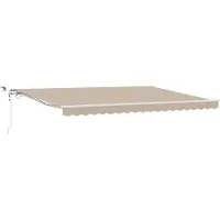 vidaXL , store enroulable beige, 450 x 300 cm, polyester