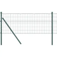 vidaXL Clôture de sécurité européenne à fixer au sol, 10 x 0,4 m, acier revêtu de PVC