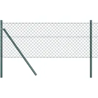 vidaXL Ground Fix Clôture en fil de fer soudé 10 x 0,6 m Vert