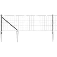 vidaXL Clôture en fil de fer soudé avec pointes 50 x 0,4 m (L x H)