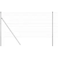 vidaXL Clôture extérieure type européen, à encastrer dans le sol, 10 x 1,2 m, acier galvanisé