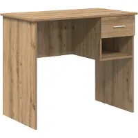 vidaXL Bureau en chêne Artisan, 90 x 49 x 75 cm, aggloméré