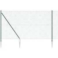 vidaXL Clôture en fil de fer soudé avec pointes, 25 x 1,5 m (L x H)
