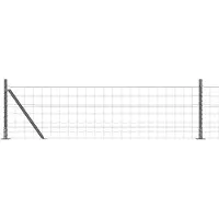 vidaXL Clôture Euro avec socle en béton, 25 x 0,6 m, en acier revêtu de PVC