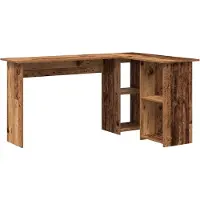 vidaXL Bureau en bois de récupération, 142 x 102 x 73 cm, fabriqué en bois composite