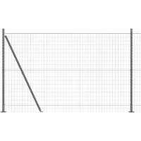 vidaXL Clôture Euro avec socle en béton, 10 x 1,6 m, en acier revêtu de PVC