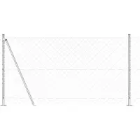 vidaXL Clôture en fil de fer soudé avec socle en béton 10 x 1,2 m (L x H)