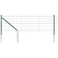 vidaXL Clôture en fil de fer soudé avec pointes 10 x 0,4 m (L x H)