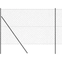 vidaXL Ground Fix Clôture en fil de fer soudé 25 x 1,5 m (L x H)