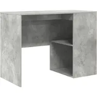vidaXL Bureau , béton gris, panneaux de particules, 102 x 50 x 75 cm